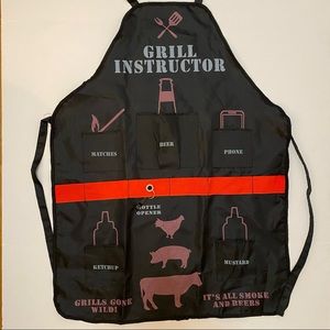 Father’s Day BBQ Apron, Grill Instructor, NWOT, One Size Fits All